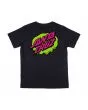 Santa Cruz Youth Slime Dot – Camiseta negra niño/a gráfico posterior
