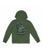 Sudadera con capucha Santa Cruz Youth Winkowski Dog verde para niño/a 6-14 años