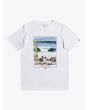 Camiseta de Manga Corta Quiksilver Scenic Drive para Niños 8-16 blanca Frontal