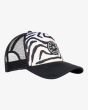 Gorra de malla Billabong Scope Trucker para chicos de 8 a 14 años negra lateral
