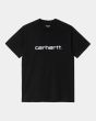 Camiseta de manga corta Carhartt WIP Script negra para hombre