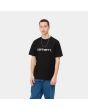 Hombre con camiseta de manga corta Carhartt WIP Script negra