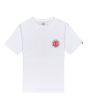 Camiseta de manga corta para niño Element Seal SS blanca Frontal