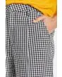 Mujer con Pantalón corto de cintura alta Brixton Victory Trouser Short negro a cuadros blancos bolsillo