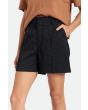 Mujer con Pantalón corto de cintura alta Brixton Victory Trouser Short negro bolsillo