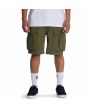 Hombre con Bermudas Cargo DC Shoes Tundra Walkshort 22" verdes