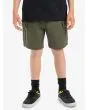 Niño con Short cargo Quiksilver Taxer Verde Militar