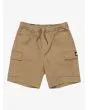Pantalón corto cargo Quiksilver Youth Taxer en color Lead Gray