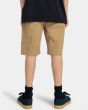 Niño con bermudas tipo chino Element Howland Classic caqui posterior