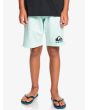 Niño con short de felpa Quiksilver Easy Day azul turquesa 