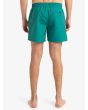 Hombre con Bañador Quiksilver Everyday Deluxe Volley 15'' color Teal Green posterior