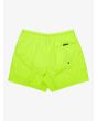 Short de natación Quiksilver Everyday Solid Volley 15'' Safety Yellow para hombre posterior