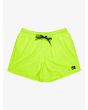 Short de natación Quiksilver Everyday Solid Volley 15'' Safety Yellow para hombre