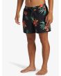 Hombre con  Bañador Quiksilver Everyday Mix Volley 15'' Negro lateral