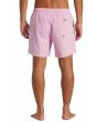 Hombre con Bañador volley Quiksilver Everyday Solid 15'' Rosa posterior