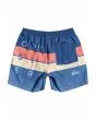Short de natación Quiksilver Word Block Volley 15" Boy True Navy para niños de 8 a 16 años posterior