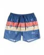 Short de natación Quiksilver Word Block Volley 15" Boy True Navy para niños de 8 a 16 años