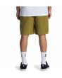 Hombre con pantalón corto de pana DC Shoes Abrupter 18" Verde posterior