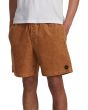 Hombre con Short de Pana RVCA Escape Elastic 17' Marrón izquierda