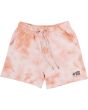 Shorts elásticos Salty Crew Alpha Sweatshorts Tie Dye melocotón para mujer 