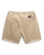 Pantalón corto elástico Vans Range Beige de corte holgado para hombre posterior