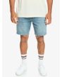 Hombre con short vaquero Quiksilver Modern Wave Salt Water 18" Azul