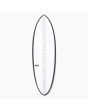 Shortboard Hayden Shapes Hypto Krypto FutureFlex 5'8" 31,03 Litros blanca FCS II 5 Fins