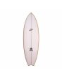 Tabla de surf Shortboard Lost RNF 1996 5'9'' Swallow Tail FCS 2 blanca y amarilla top