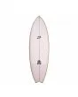 Tabla de surf Shortboard Lost RNF 1996 5'9'' Swallow Tail FCS 2 blanca y amarilla top