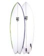 Tabla de Surf Shortboard Lost Mark Richards The Californian Twin 5'2 24L frontal y posterior