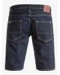 Pantalón corto vaquero Quiksilver Revolver Rinse azul para hombre posterior
