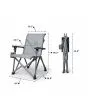 Silla plegable para camping Yeti Trailhead Camp Chair color gris carbón medidas