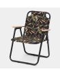 Silla de playa plegable Carhartt WIP Lumen Folding Chair negra con estampado lumínico