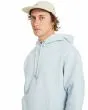 Hombre con sudadera de capucha Volcom Single Stone Azul Celeste bordado logo
