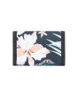 Cartera de doble hoja Roxy Small Beach para mujer en color azul marino y estampado floral posterior