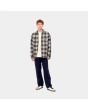 Hombre con sobrecamisa Carhartt WIP Arden Shirt Jacket Arden Check Calico abierta