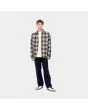Hombre con sobrecamisa Carhartt WIP Arden Shirt Jacket Arden Check Calico abierta