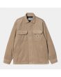 Sobrecamisa de pana Carhartt WIP Whitsome Shirt Jac beige para hombre