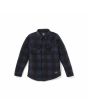 Sobrecamisa infantil de forro polar Volcom Bowered azul marino con estampado a cuadros para niño 8-14 años