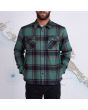 Hombre con sobrecamisa Salty Crew Dawn Patrol Shacket verde frontal