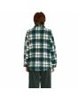 Mujer con sobrecamisa Volcom Silent Sherpa Jacket verde posterior