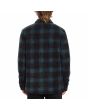 Hombre con sobrecamisa de forro polar Volcom Bowered Fleece Evergreen posterior