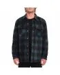 Hombre con sobrecamisa de forro polar Volcom Bowered Fleece Evergreen