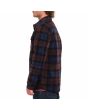 Hombre con sobrecamisa de forro polar Volcom Bowered Fleece Merlot lateral