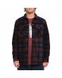 Hombre con sobrecamisa de forro polar Volcom Bowered Fleece Merlot