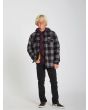 Niño con Sobrecamisa polar Volcom Bowered Pewter frontal