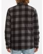 Hombre con Sobrecamisa polar Volcom Bowered Gris posterior
