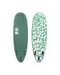 Tabla de Surf Softboard Softech Bomber 5'10'' 44L Verde-Blanco FCS II