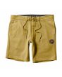 Pantalón Corto elástico Vissla Solid Sets 18.5" Sofa Surfer amarillo para hombre