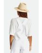 Mujer con Sombrero de paja Brixton Wesley Straw Packable Fedora posterior